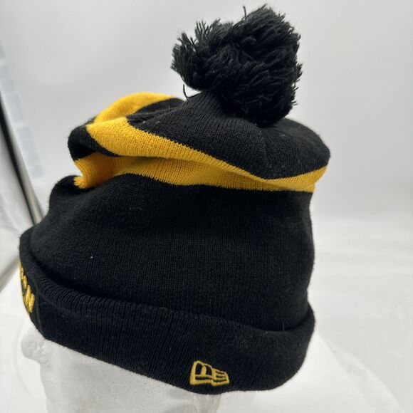 Boston Bruins New Era Black Yellow  Pom Beanie - Picture 4 of 10